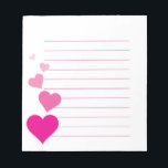 Notepad Notizblock<br><div class="desc">Heart notepad,  customize with your name!</div>