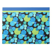 Notepad oder Jotter, blaues Moonmuster Notizblock (Vorderseite)