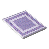 Notepad oder Jotter, Mauve und White Ogees, Polkas Notizblock (angewinkelt)