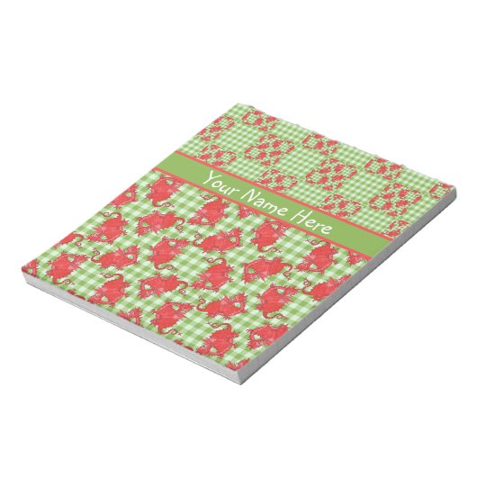 Notepad oder Jotter to Personalize: Niedliche rote Notizblock (Rotiert)