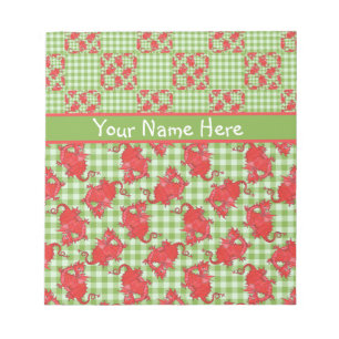 Notepad oder Jotter to Personalize: Niedliche rote Notizblock