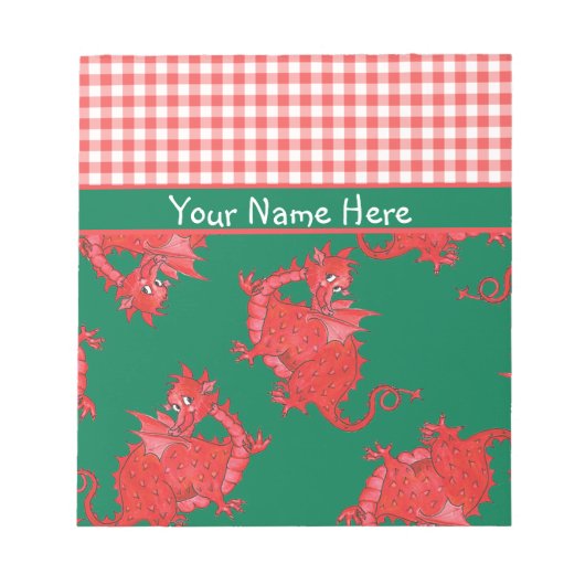 Notepad oder Jotter to Personalize: Niedliche rote Notizblock (Vorderseite)