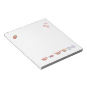 Notepad para el ama de casa notizblock (angewinkelt)