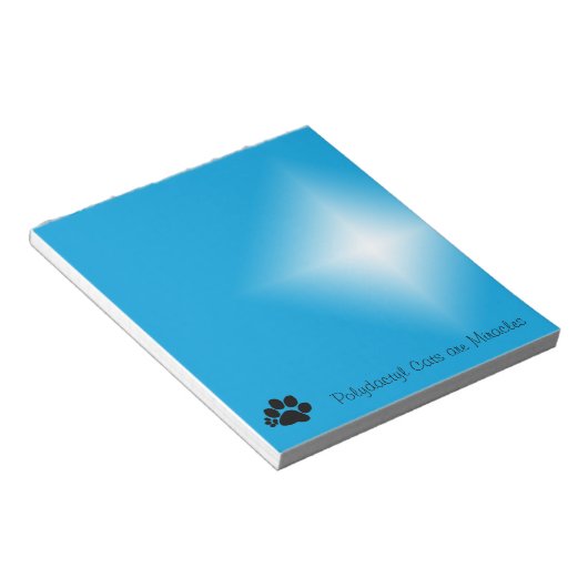 Notepad - Polydaktylkatzen sind Wunder (klein) Notizblock (angewinkelt)