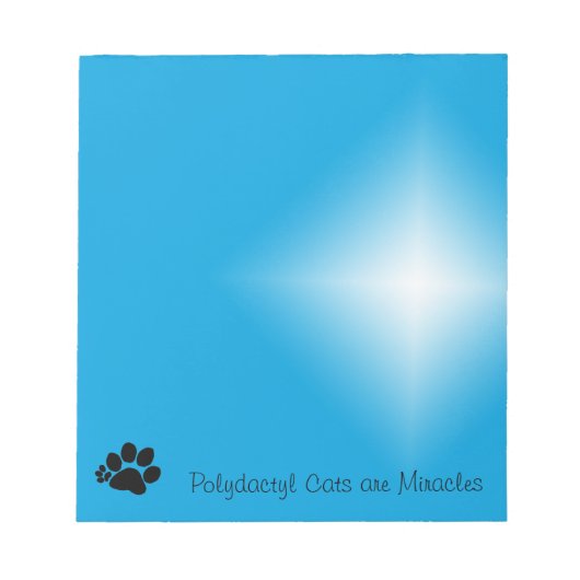 Notepad - Polydaktylkatzen sind Wunder (klein) Notizblock (Vorderseite)