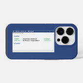 Notepad-Programmierer-Format-Computerexperte iPhone Hülle (Rückseite (Horizontal))