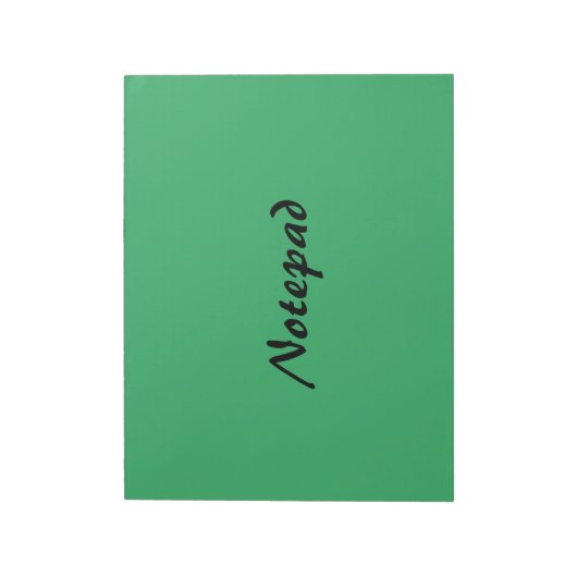 Notepad - Prüfung mit blaugrünem Hintergrund Notizblock (Rotiert)