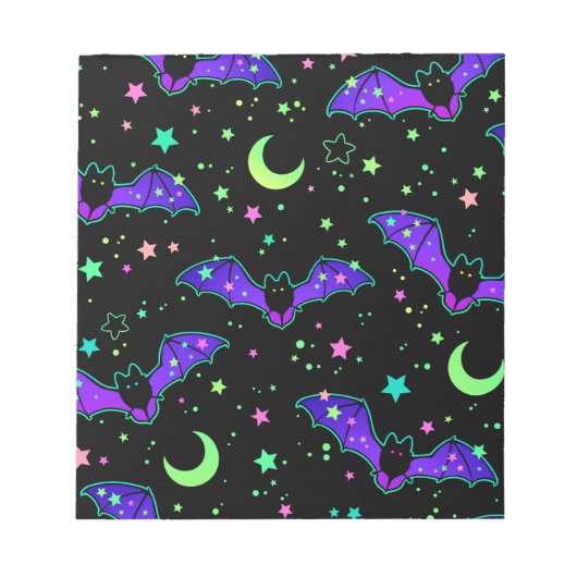 Notepad - "Purple Bats" Notizblock (Vorderseite)