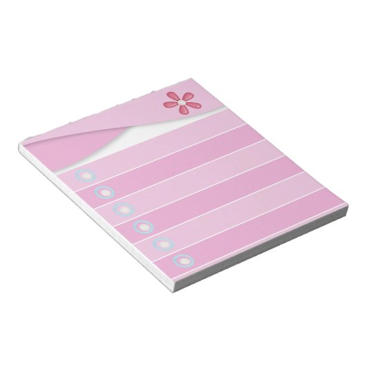 Notepad - Rosa Notizblock (angewinkelt)