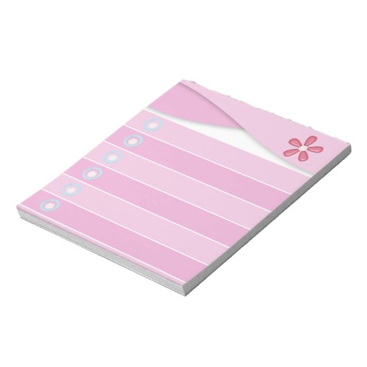 Notepad - Rosa Notizblock (Rotiert)