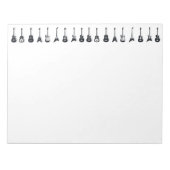 Notepad, Schwarz und Weiß Notizblock (Vorderseite)