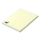 Notepad - Siegel in Silhouette Notizblock (Rotiert)