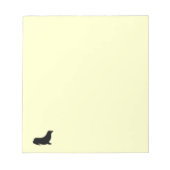 Notepad - Siegel in Silhouette Notizblock (Vorderseite)