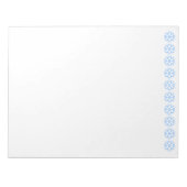 Notepad Snowflakes Notizblock (Vorderseite)
