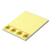 Notepad - Sonnenblumen-Grenze Notizblock (Rotiert)