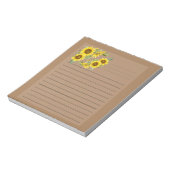 NotePad Sonnenblumen Notizblock (Rotiert)
