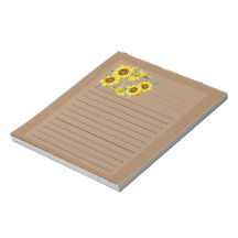 NotePad Sonnenblumen