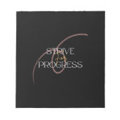 Notepad streben nach Fortschritt Notizblock (Vorderseite)