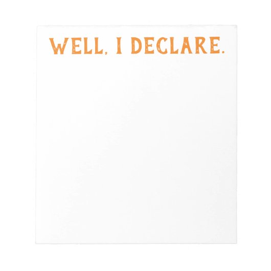 Notepad - Südliche Redewendungen (WID) Notizblock (Vorderseite)