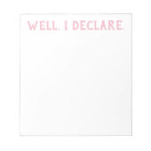 Notepad - Südliche Redewendungen (WID) Notizblock (Vorderseite)