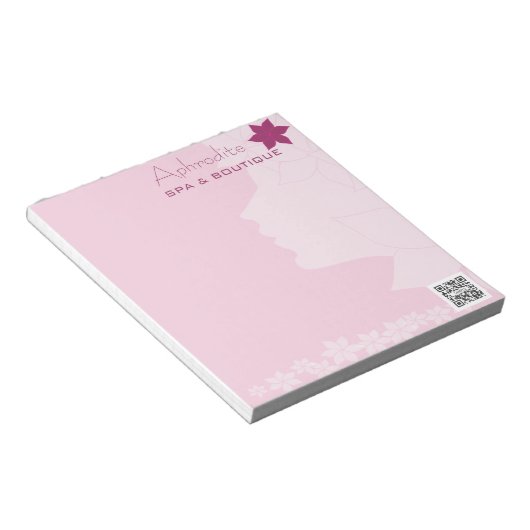 Notepad Template Aphrodite Wellness-Center & Bouti Notizblock (angewinkelt)