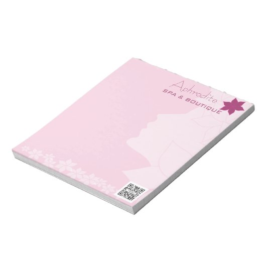 Notepad Template Aphrodite Wellness-Center & Bouti Notizblock (Rotiert)