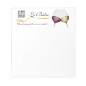 Notepad Template Fine French Cuisine Notizblock (Vorderseite)