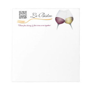 Notepad Template Fine French Cuisine Notizblock