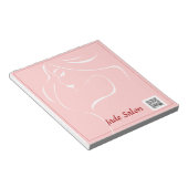 Notepad Template Hair Salon Notizblock (angewinkelt)