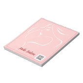 Notepad Template Hair Salon Notizblock (Rotiert)