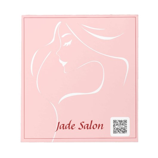 Notepad Template Hair Salon Notizblock (Vorderseite)
