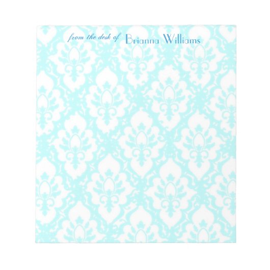 Notepad - Turqouise Lace Notizblock (Vorderseite)