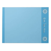 Notepad - Weißer Helm mit Text Notizblock (Vorderseite)