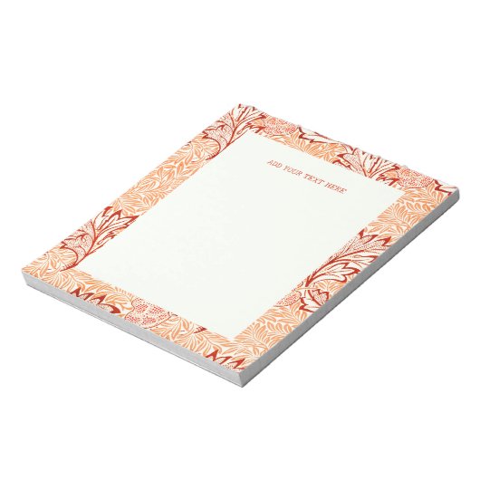 NOTEPAD : WILLIAM MORRIS : APPLE NOTIZBLOCK (Rotiert)