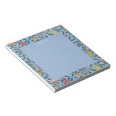 NOTEPAD : WILLIAM MORRIS : "BLAUE POMEGRANATES" NOTIZBLOCK (angewinkelt)