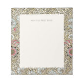 NOTEPAD : WILLIAM MORRIS : CORNCOCKLE NOTIZBLOCK (Vorderseite)