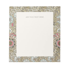 NOTEPAD : WILLIAM MORRIS : CORNCOCKLE NOTIZBLOCK