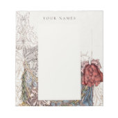 NOTEPAD : WILLIAM MORRIS : HONEYSUCKLE + TULIP NOTIZBLOCK (Vorderseite)