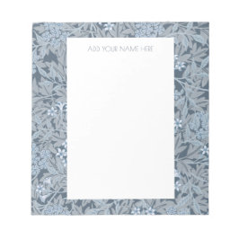 NOTEPAD : WILLIAM MORRIS:JASMINE DESIGN NOTIZBLOCK