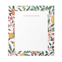 NOTEPAD: WILLIAM MORRIS : POMEGRANATE NOTIZBLOCK