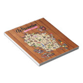 Notepad - Wisconsin Supper Club Karte Notizblock (angewinkelt)