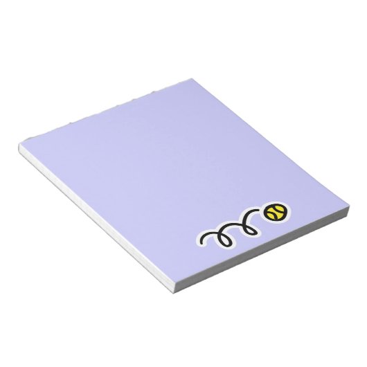 Notepad with cute tennis Design Notizblock (angewinkelt)