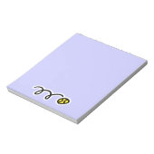 Notepad with cute tennis Design Notizblock (Rotiert)