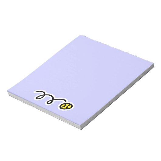 Notepad with cute tennis Design Notizblock (Rotiert)