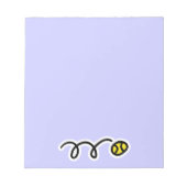 Notepad with cute tennis Design Notizblock (Vorderseite)