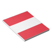 Notepad with Flag of Austria Notizblock (angewinkelt)