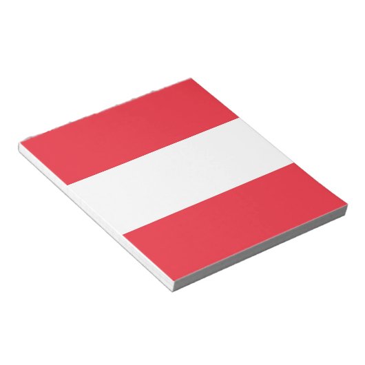 Notepad with Flag of Austria Notizblock (angewinkelt)