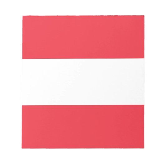 Notepad with Flag of Austria Notizblock (Vorderseite)