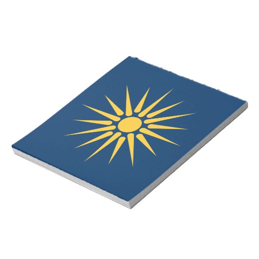 Notepad with Flag of Macedonia, Greece Notizblock (Rotiert)