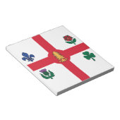 Notepad with Flag of Montreal, Canada Notizblock (angewinkelt)
